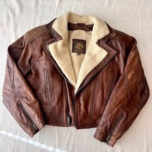 Wilson’s Leather Adventure Bound Sherpa Lined Jacket size Medium